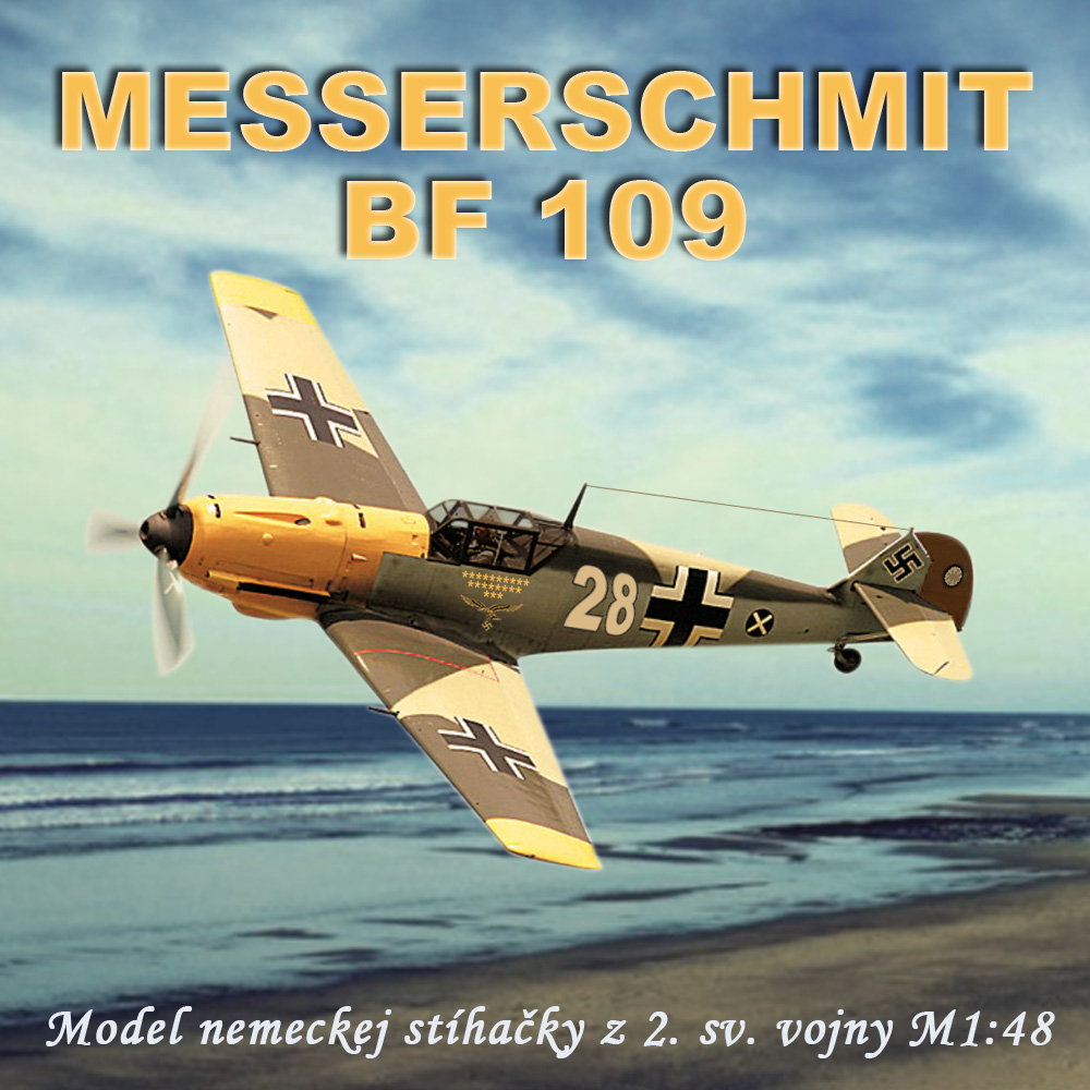 Model vojenského lietadla z 2.svetovej vojny - BF 109