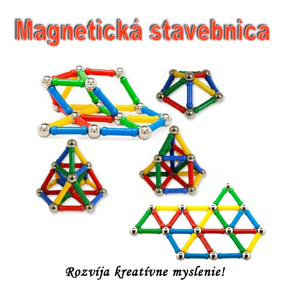 Magnetická stavebnica - MAGNETIC COLOR KIT