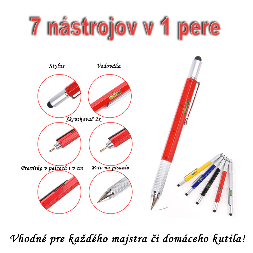 Multifunkčné pero - 7v1