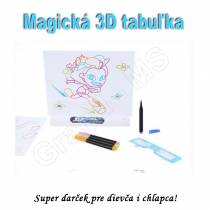 Magická kresliaca 3D tabuľka MAGIC DRAW3D