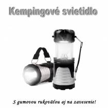 Kempingová či rybárska LED lampa 2v1 - na svietenie i zavesenie