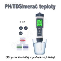 Digitálny PH tester / TDS tester / merač teploty  3v1