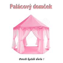 Detský palácový stan - ružový