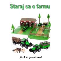 Veľká zvieracia farma + 2 farmárske vozy 