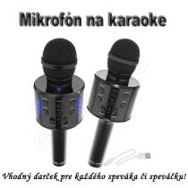 Bezdrôtový mikrofón s bluetooth SPEAKER4 - čierny