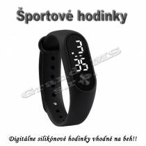 Športové digitálne hodinky QUEEN-US 0216, čierne