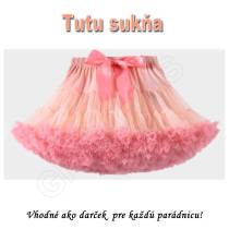 Tutu - Dolly sukňa pre dievčatá od 6 do 10 rokov - sýto ružová