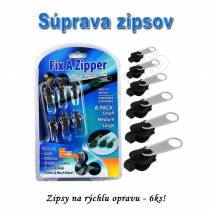 Súprava na opravu zipsov - FIXX A ZIPPER 6KS