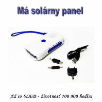 Svietidlo s rádiom - dobíjané solárnym panelom