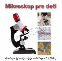 Bologický mikroskop pre deti s príslušenstvom - zväčšenie až 1200x 