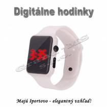 Športovo-elegantné digitálne hodinky QUEEN-US 0220, biele