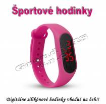 Športové digitálne hodinky QUEEN-US 0216, ružové
