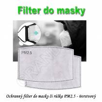 Ochranný filter do masky či rúška PM2.5 - 6vrstvový