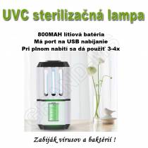 Prenosná sterilizačná-germicídna mini UVC lampa COD1 -  ZABIJÁK VÍRUSOV A BAKTÉRIÍ