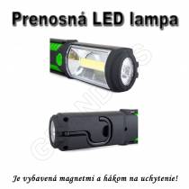 Prenosná LED lampa 3W s magnetmi a hákom
