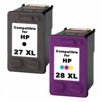 RED PRINT, sada kompatibilná s HP 27XL a 28XL (C8727AE ,C8728AE)
