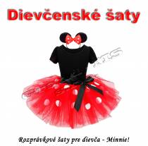 Dievčenské rozprávkové šaty - Minnie s tutu sukňou