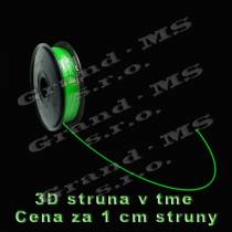 Svietiaca tlačová struna ABS - 3 mm - (cena za 1 m)