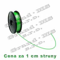 Tlačová struna ABS - 1,75 mm - zelená (cena za 1 m)
