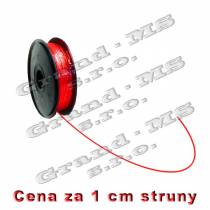 Tlačová struna ABS - 3 mm - červená (cena za 1 m)