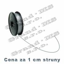 Tlačová struna ABS - 3 mm - strieborná (cena za 1 m)