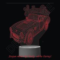 3D  dotyková lampa s diaľkovým ovládaním - SHELBY COBRA